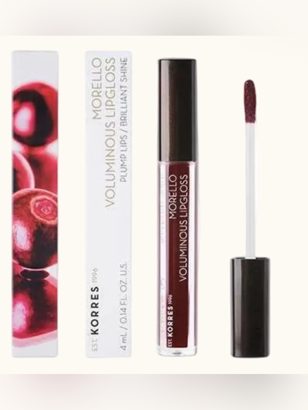 The Korres Morello Voluminous Lip Gloss in shade 58 Bloody Cherry❤️